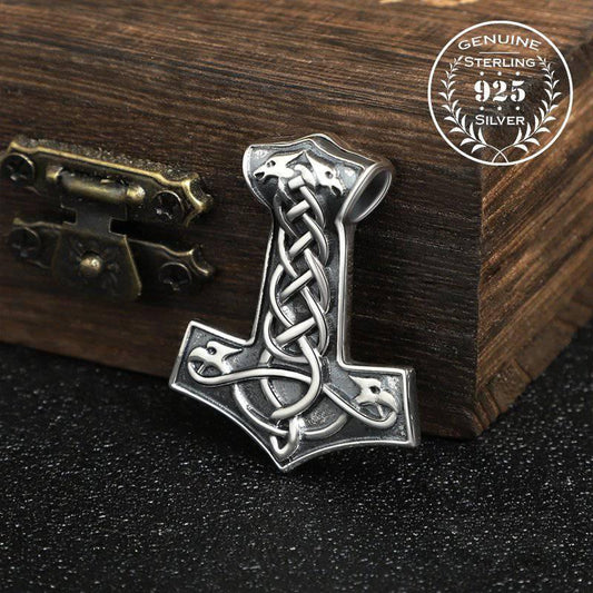Celtic Knot Thor's Hammer - Sterling Silver