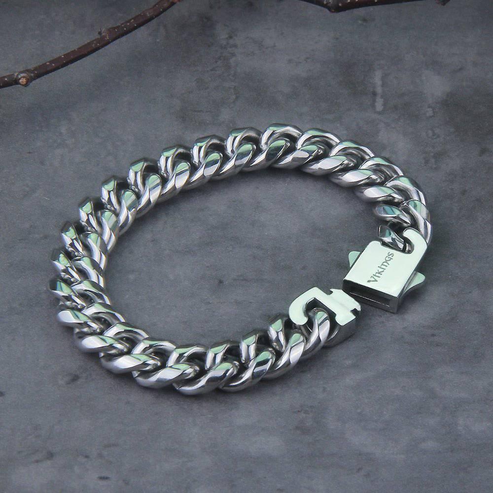 Cuban Link Chain Bracelet - Stainless Steel