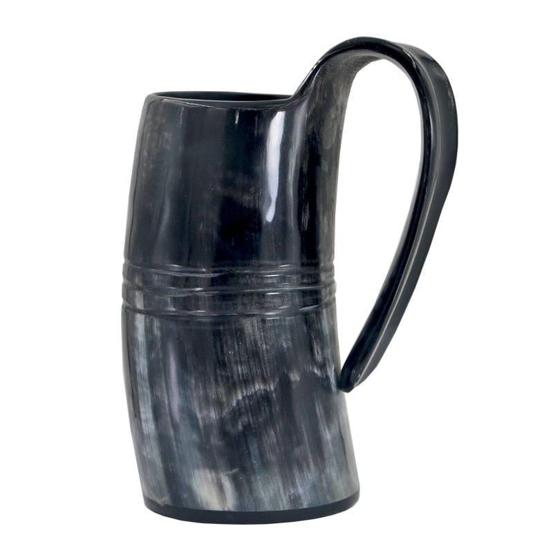 Drinking Horn Mug with Stripes