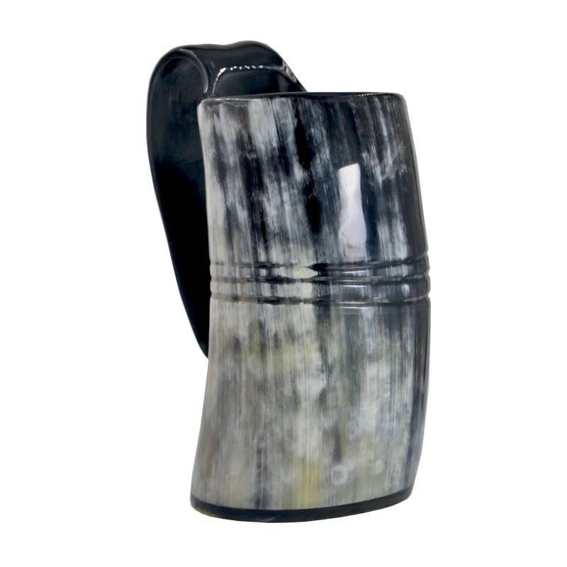 Drinking Horn Mug with Stripes