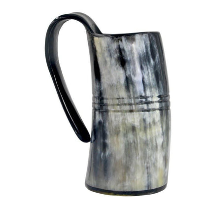 Drinking Horn Mug with Stripes