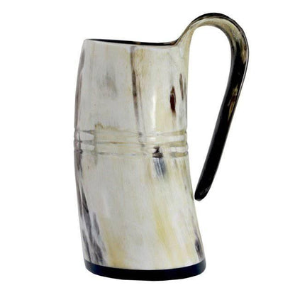 Drinking Horn Mug with Stripes