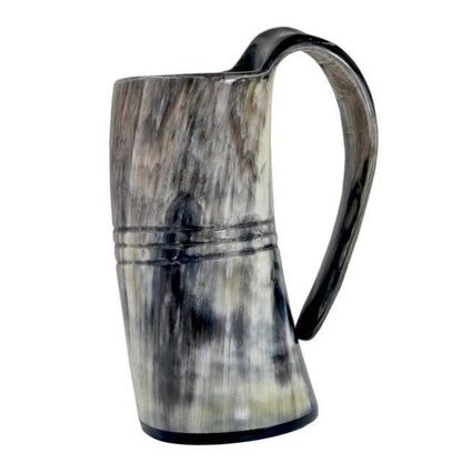 Drinking Horn Mug with Stripes