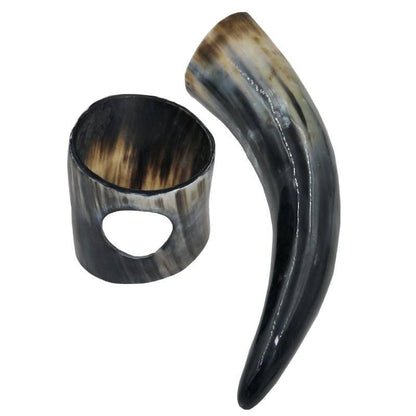 Drinking Horn with Accessories