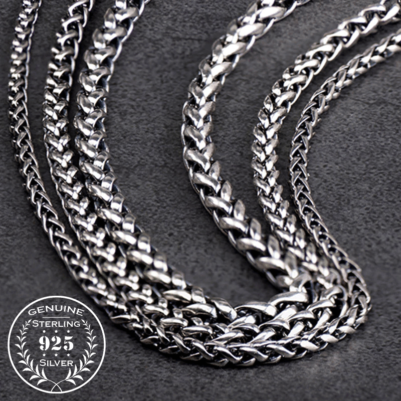 Fashion Link Chain Necklace - Sterling Silver