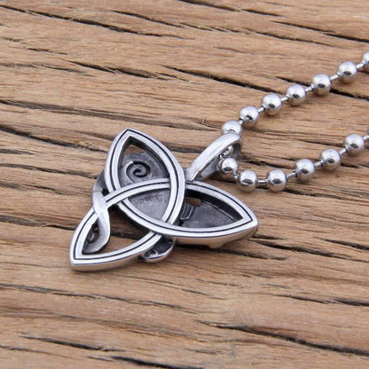 Fox Celtic Knot Pendant - Stainless Steel