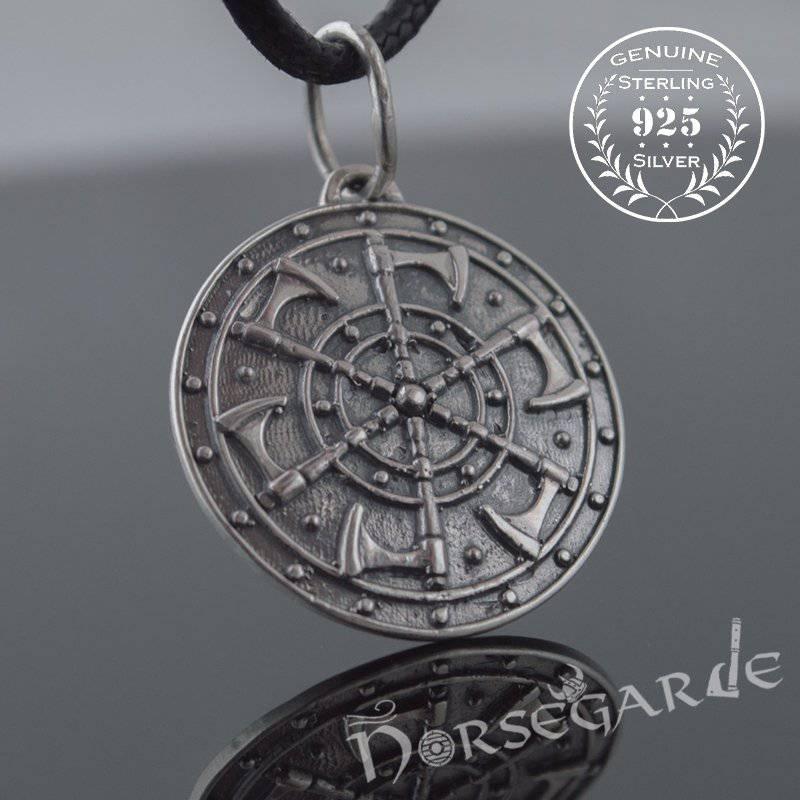 Handcrafted Axe Kolowrat Pendant - Sterling Silver