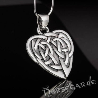 Handcrafted Celtic Heart Knot Pendant - Sterling Silver