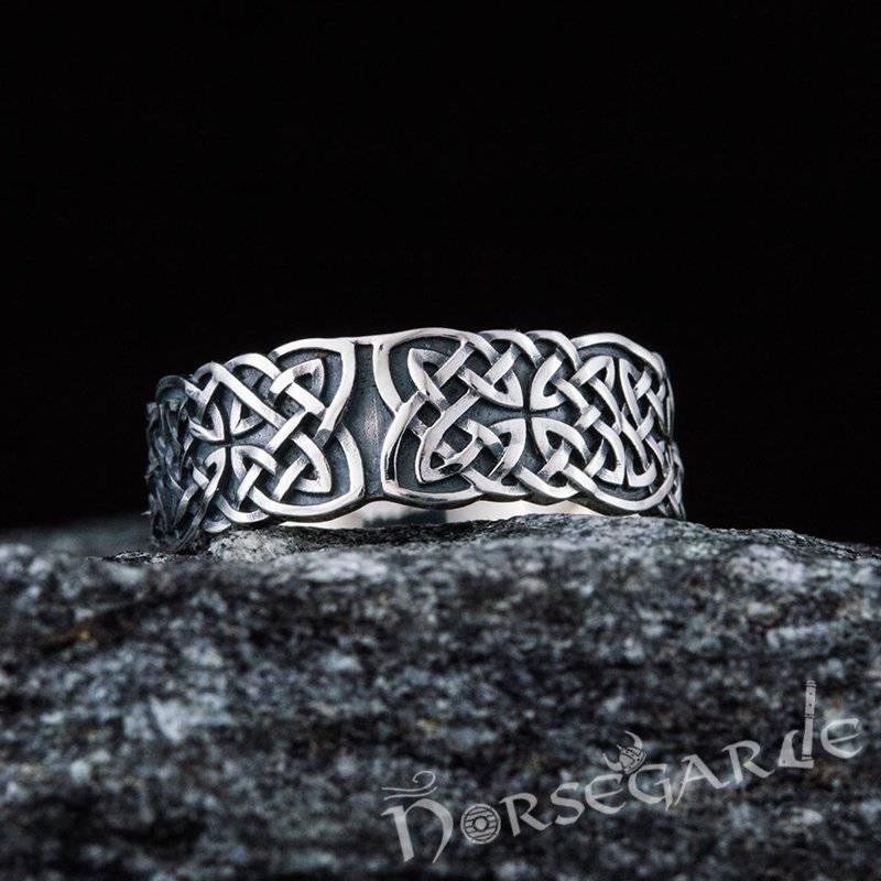 Handcrafted Celtic Knot Band - Sterling Silver