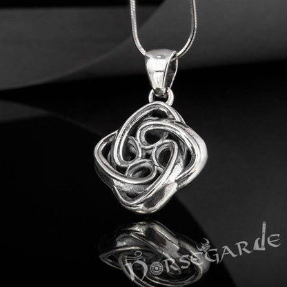 Handcrafted Celtic Knot Pendant - Sterling Silver