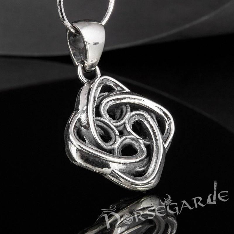 Handcrafted Celtic Knot Pendant - Sterling Silver