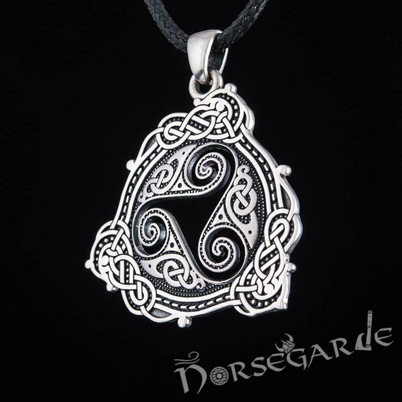 Handcrafted Celtic Triskelion Pendant - Sterling Silver