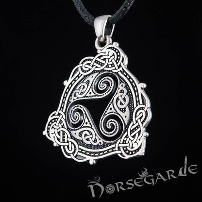 Handcrafted Celtic Triskelion Pendant - Sterling Silver