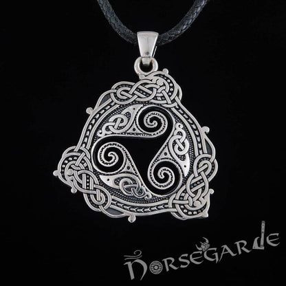 Handcrafted Celtic Triskelion Pendant - Sterling Silver