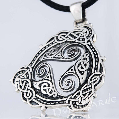 Handcrafted Celtic Triskelion Pendant - Sterling Silver