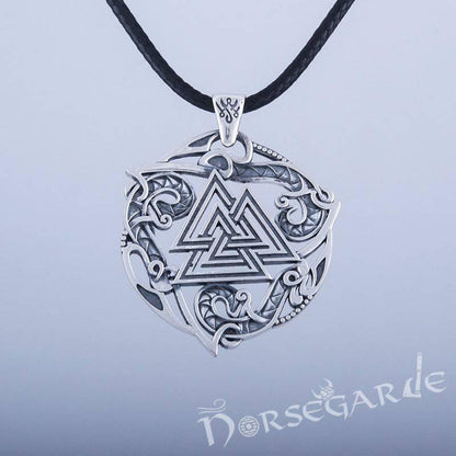 Handcrafted Celtic Valknut Pendant - Sterling Silver