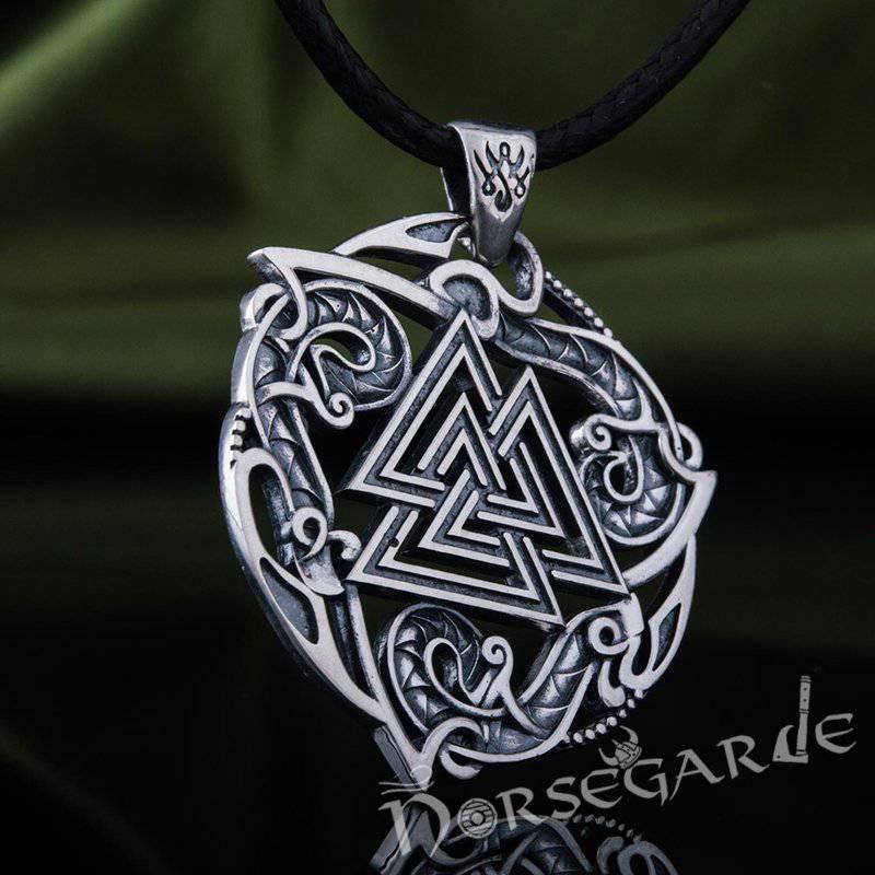 Handcrafted Celtic Valknut Pendant - Sterling Silver