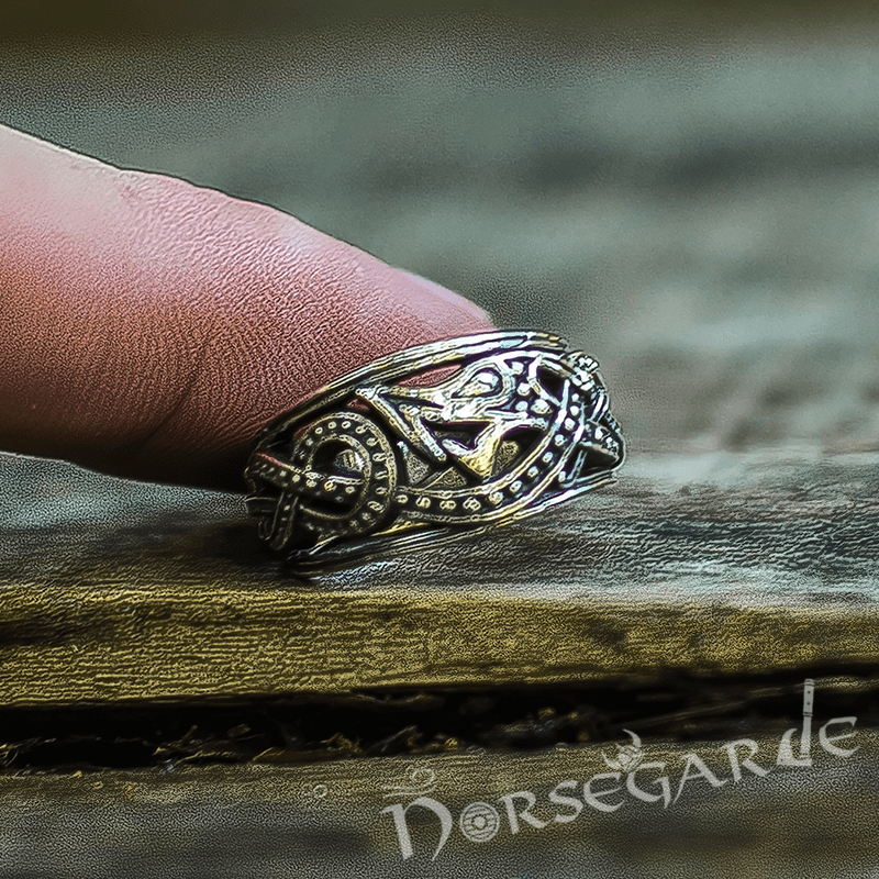 Handcrafted Coiled Serpent Ring - Sterling Silver