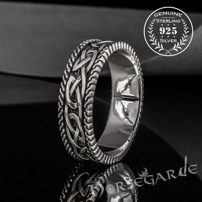 Handcrafted Endless Celtic Knot Band - Sterling Silver