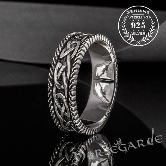 Handcrafted Endless Celtic Knot Band - Sterling Silver