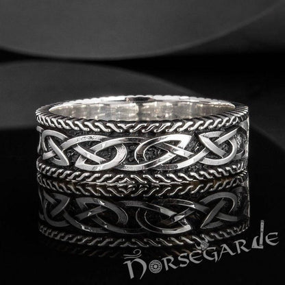 Handcrafted Endless Celtic Knot Band - Sterling Silver