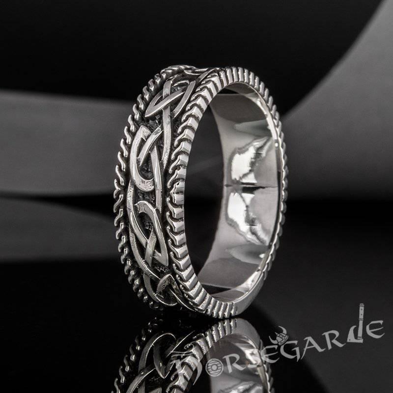 Handcrafted Endless Celtic Knot Band - Sterling Silver