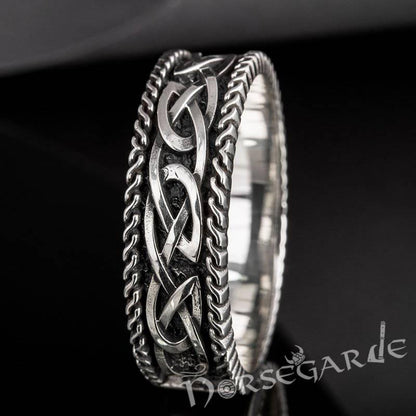 Handcrafted Endless Celtic Knot Band - Sterling Silver