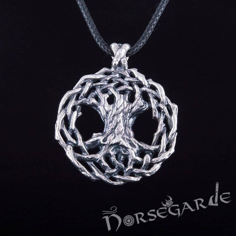 Handcrafted Entwined Yggdrasil Pendant - Sterling Silver
