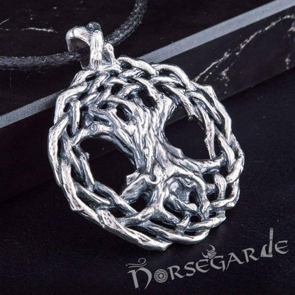 Handcrafted Entwined Yggdrasil Pendant - Sterling Silver