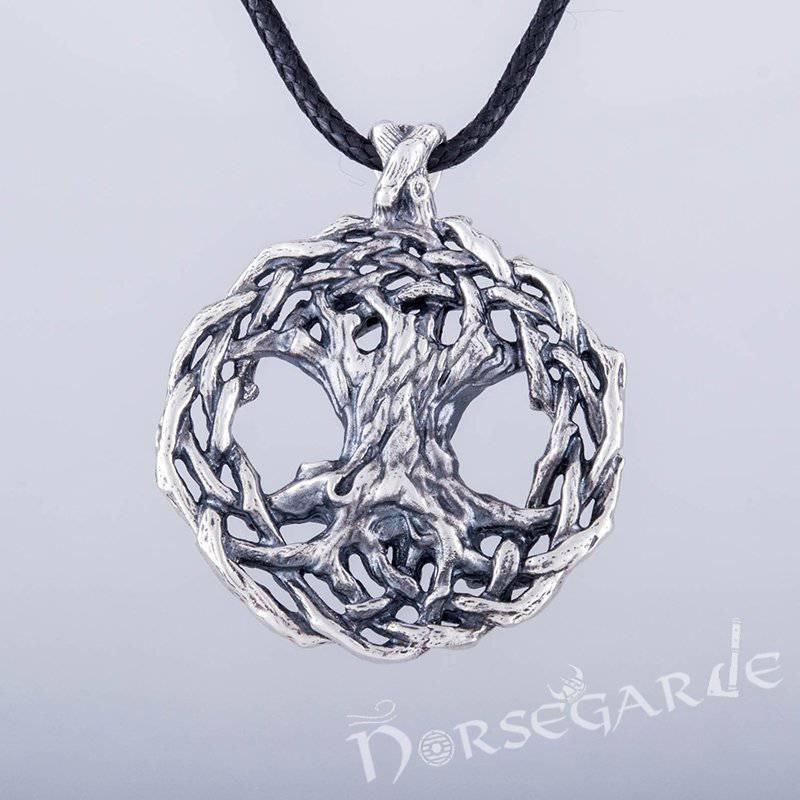 Handcrafted Entwined Yggdrasil Pendant - Sterling Silver