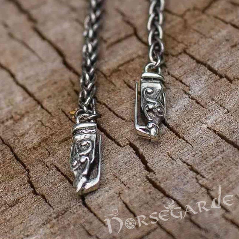 Handcrafted Fashion Chain with Wolves - Sterling Silver