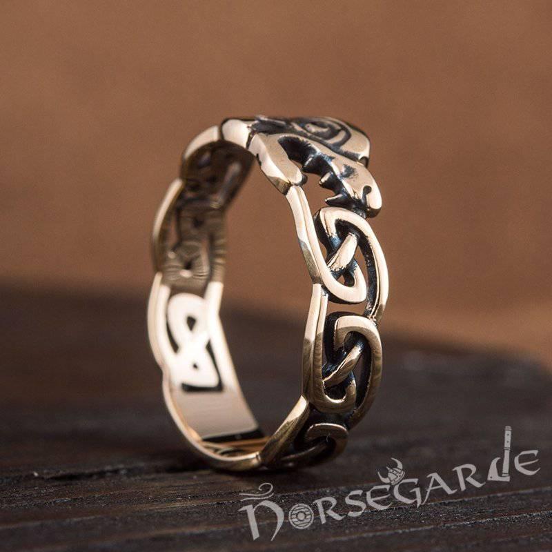 Handcrafted Fenrir Ouroboros Band - Bronze