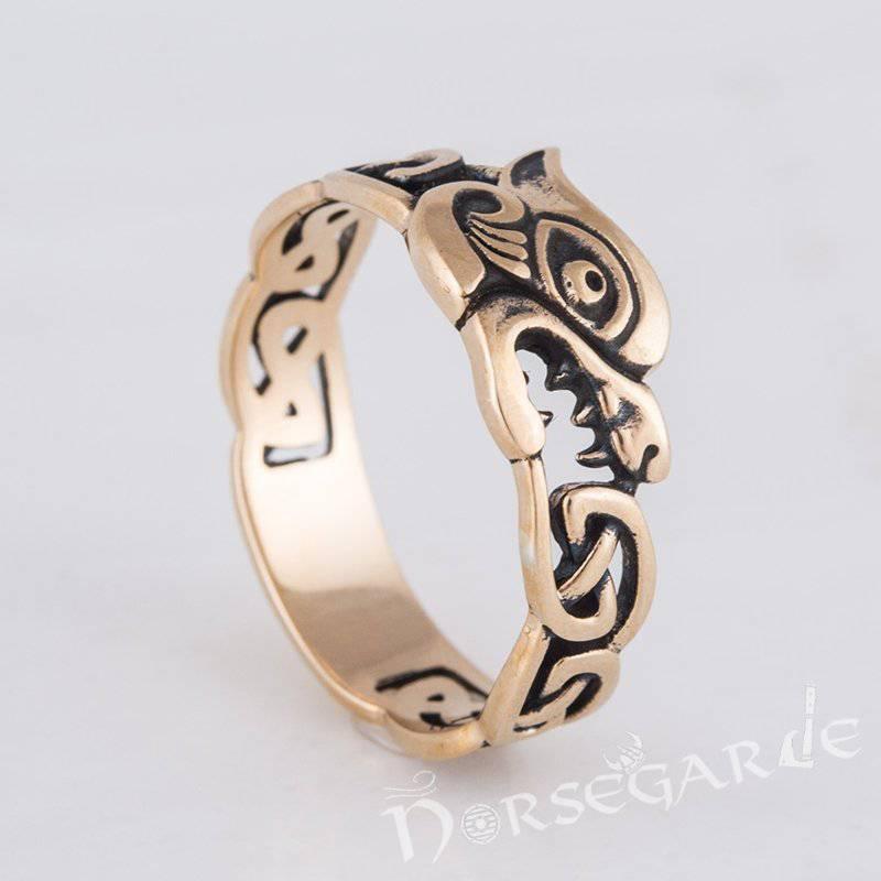 Handcrafted Fenrir Ouroboros Band - Bronze