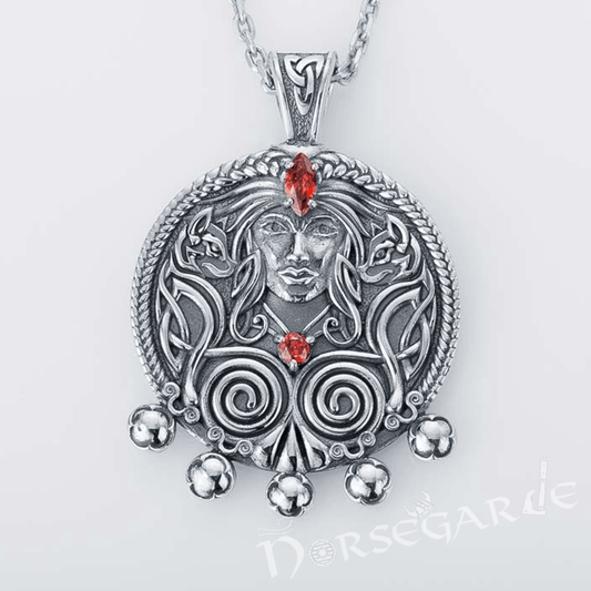 Handcrafted Freya's Wisdom Pendant - Sterling Silver