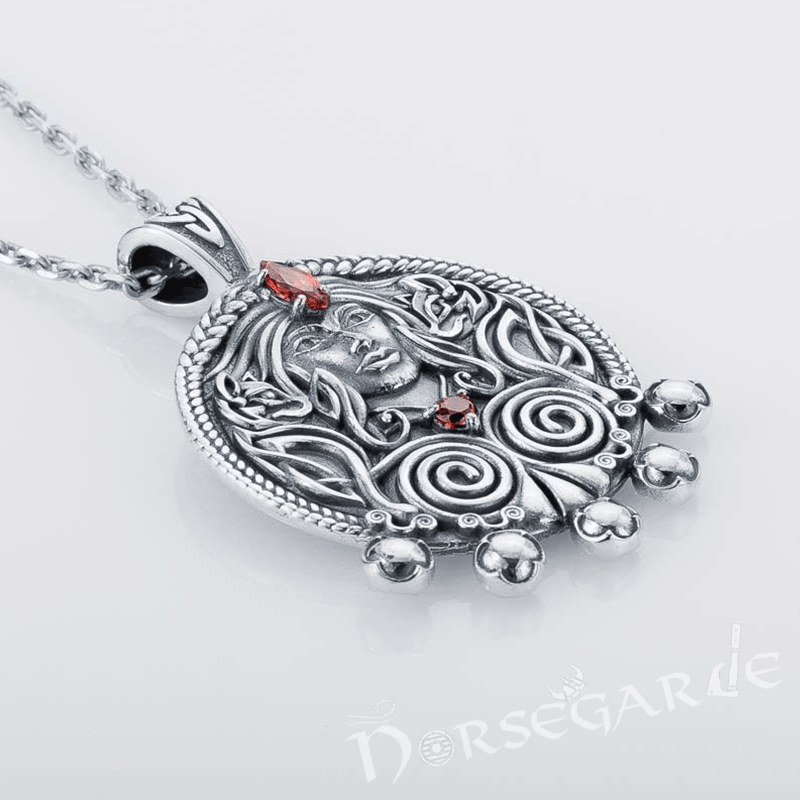 Handcrafted Freya's Wisdom Pendant - Sterling Silver