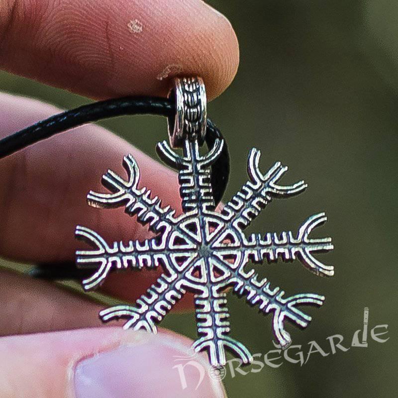 Handcrafted Helm of Awe Amulet - Sterling Silver