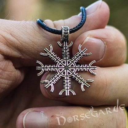 Handcrafted Helm of Awe Amulet - Sterling Silver