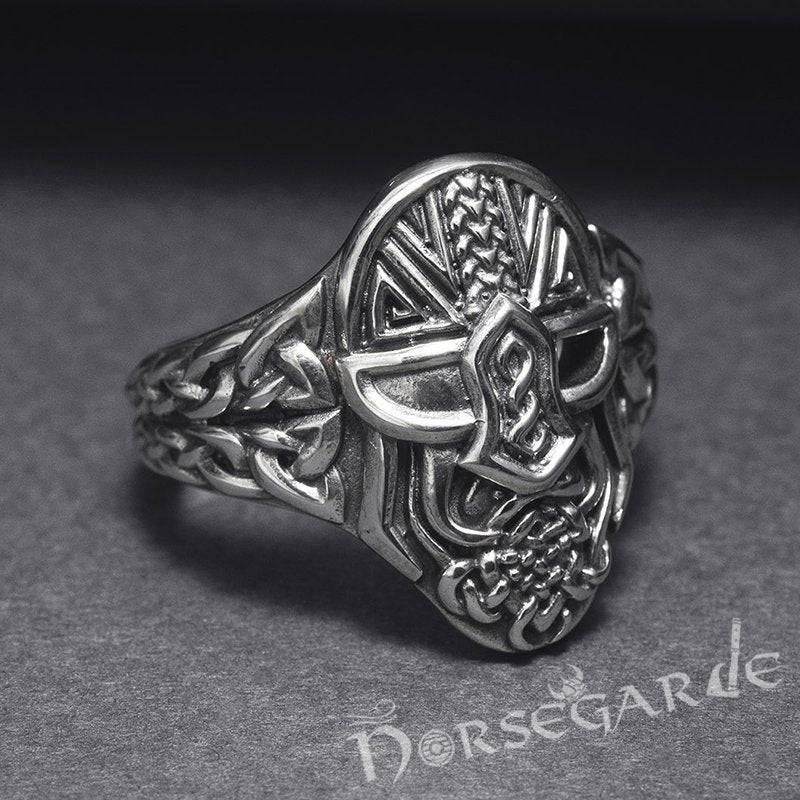 Handcrafted Helm of Odin Ring - Bronze