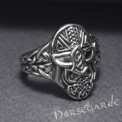 Handcrafted Helm of Odin Ring - Bronze