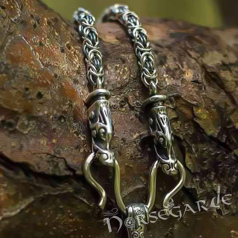 Handcrafted King's Chain with Mammen Mjölnir - Sterling Silver