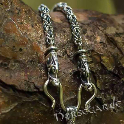 Handcrafted King's Chain with Mammen Mjölnir - Sterling Silver