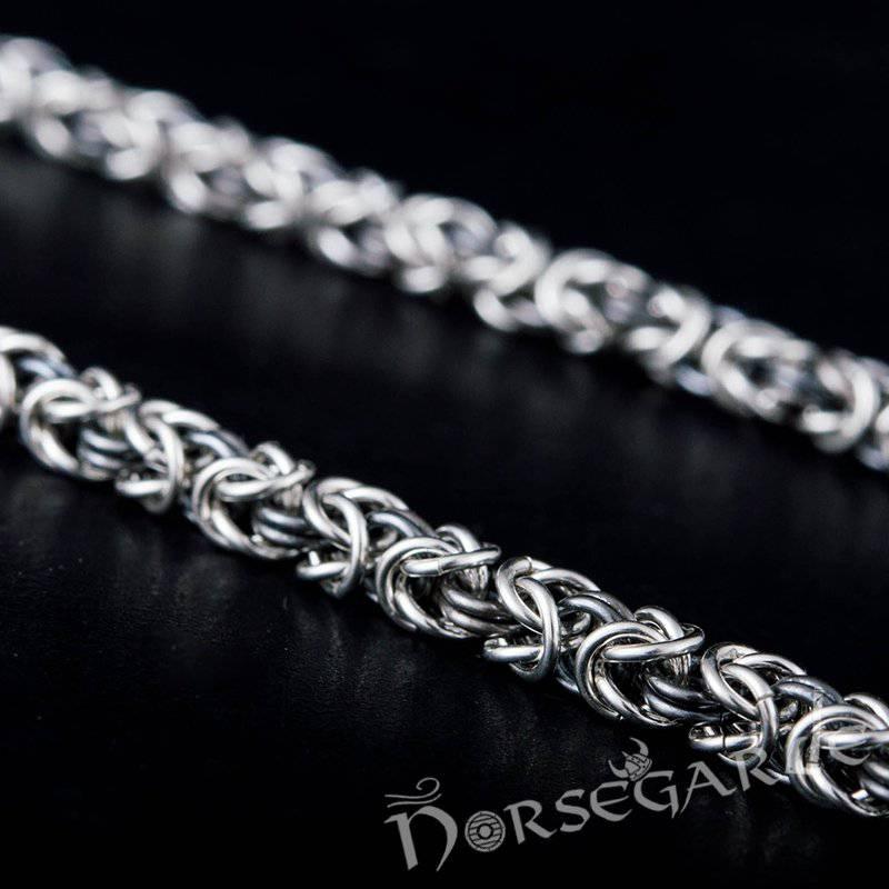 Handcrafted King's Chain with Mjölnir - Sterling Silver