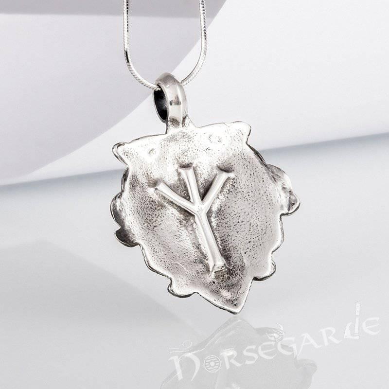 Handcrafted Loki's Mask Amulet - Sterling Silver