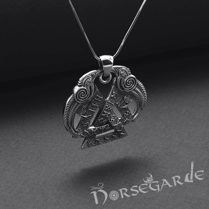 Handcrafted Odin's Wisdom Pendant - Sterling Silver
