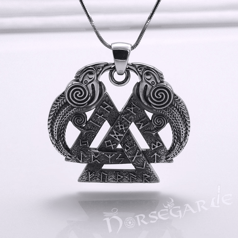 Handcrafted Odin's Wisdom Pendant - Sterling Silver