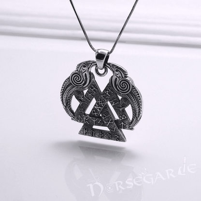 Handcrafted Odin's Wisdom Pendant - Sterling Silver