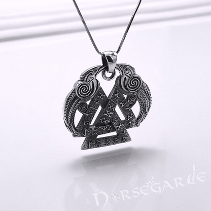 Handcrafted Odin's Wisdom Pendant - Sterling Silver