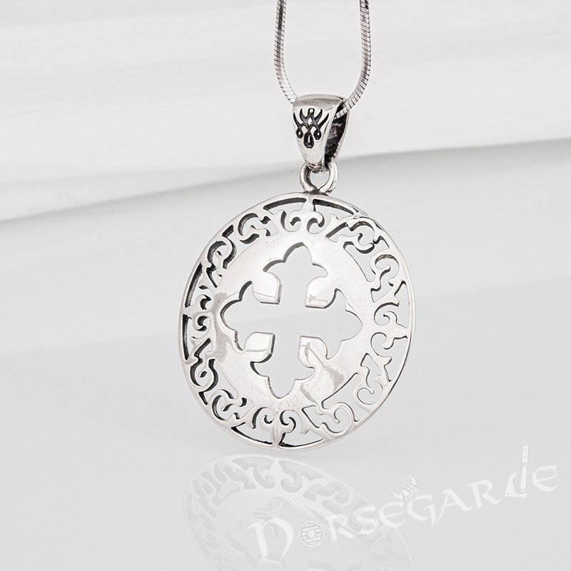 Handcrafted Ornamental Celtic Cross Pendant - Sterling Silver