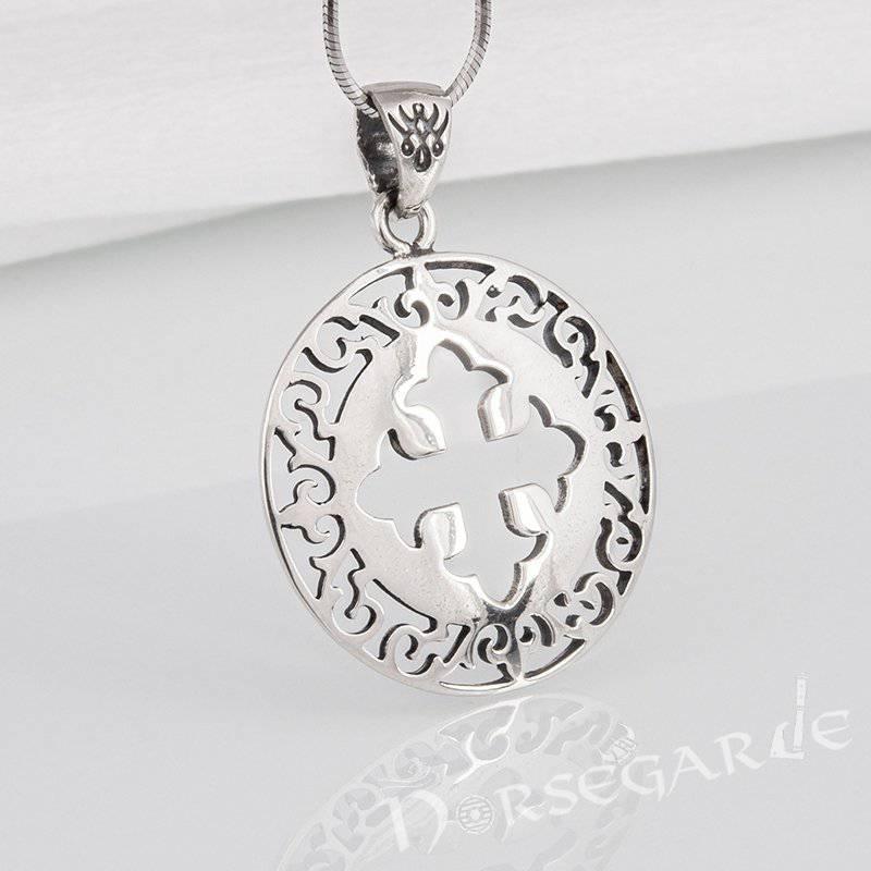 Handcrafted Ornamental Celtic Cross Pendant - Sterling Silver