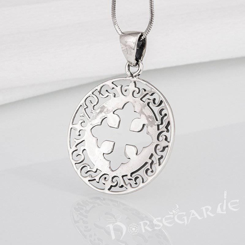 Handcrafted Ornamental Celtic Cross Pendant - Sterling Silver